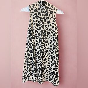 Newbury Kustom Black and Cream Animal Print Dress